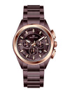 Men's Quartz Analogue Stainless-Steel Bracelet Chronograph Watch