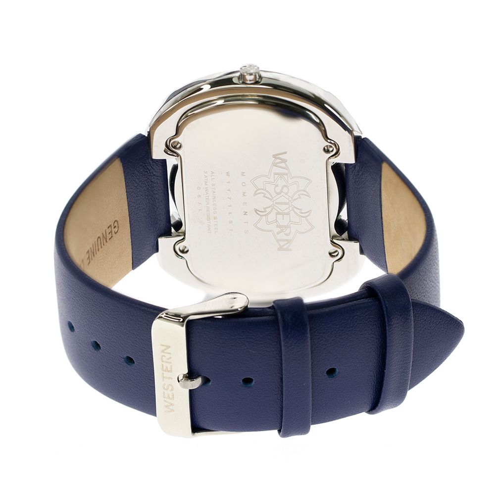 Chic Women’s Quartz Analogue Leather Strap Watch – Blue Dial