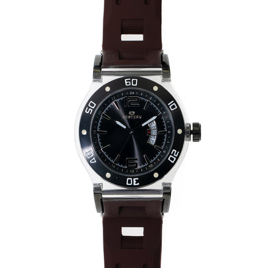 Men's Casual Quartz Analogue Silicon Strap Watch